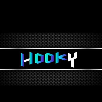 hooky Typography logo vector