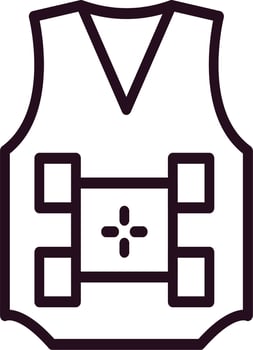 Sleeveless Sweater Vector Icon