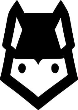 vector illustration of dog shape