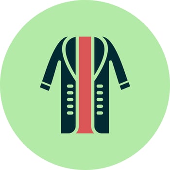 Long Coat Vector Icon