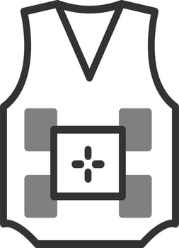 Sleeveless Sweater Vector Icon