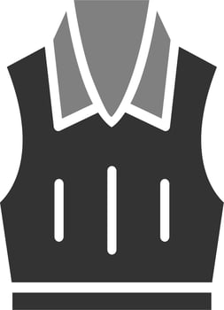 Sleeveless Jacket Vector Icon