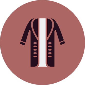 Long Coat Vector Icon