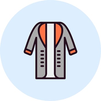 Long Coat Vector Icon