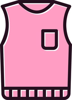 Sleeveless Jumper Vector Icon