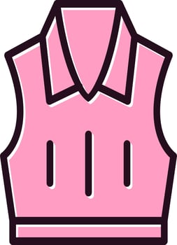 Sleeveless Jacket Vector Icon