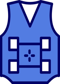 Sleeveless Sweater Vector Icon