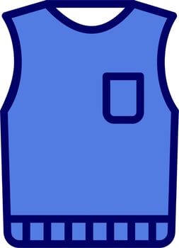 Sleeveless Jumper Vector Icon