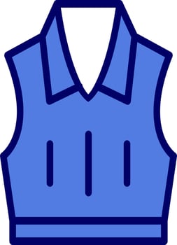Sleeveless Jacket Vector Icon