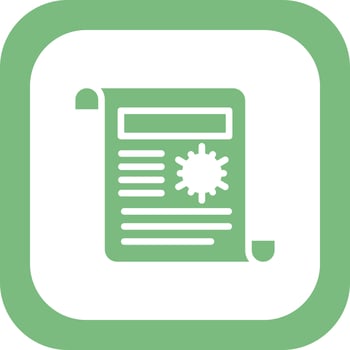 Covid Report Vector Icon