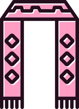 Scarf Vector Icon