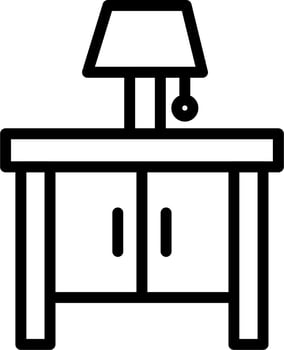 Night Stand Vector Icon