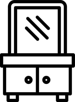 Dressing Table Vector Icon