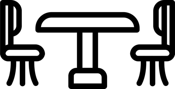 Dinner Table Vector Icon