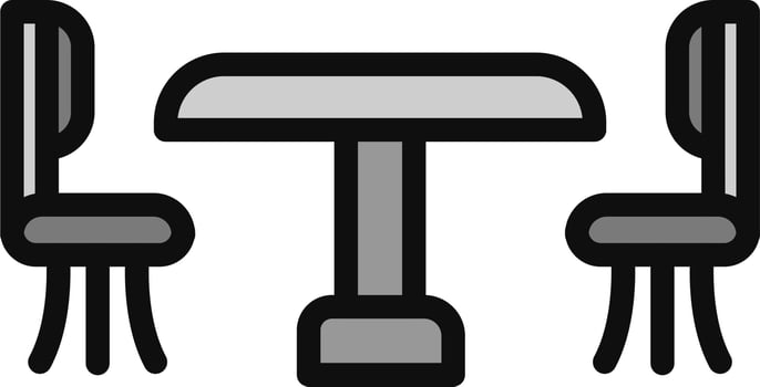 Dinner Table Vector Icon