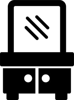 Dressing Table Vector Icon