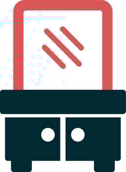 Dressing Table Vector Icon