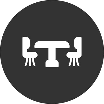 Dinner Table Vector Icon