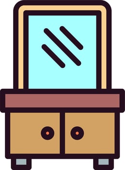 Dressing Table Vector Icon