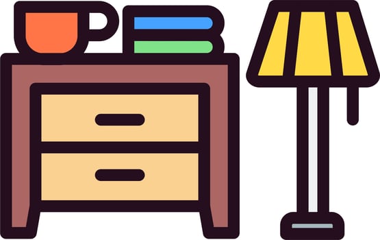 Cabinet lamp Vector Icon