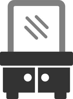 Dressing Table Vector Icon