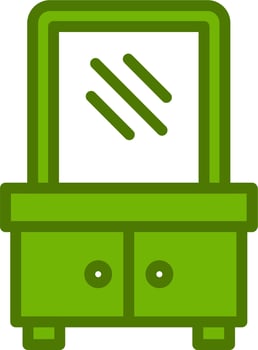Dressing Table Vector Icon