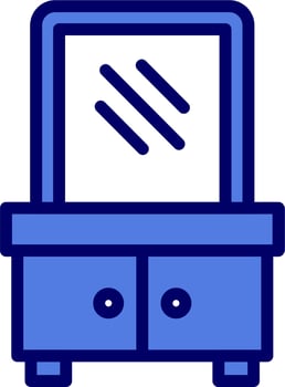Dressing Table Vector Icon
