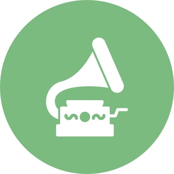 Gramophone Vector Icon