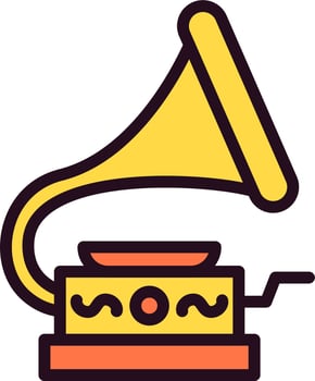 Gramophone Vector Icon