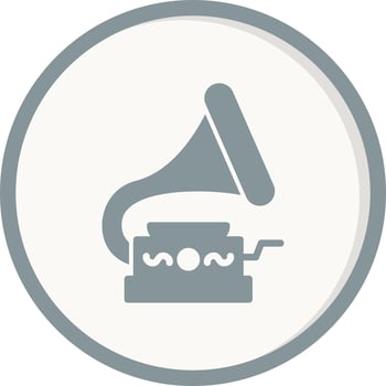 Gramophone Vector Icon