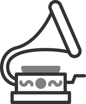 Gramophone Vector Icon