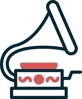 Gramophone Vector Icon