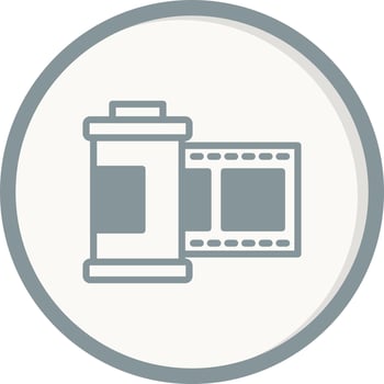 Film Roll Vector Icon