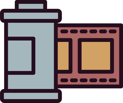 Film Roll Vector Icon