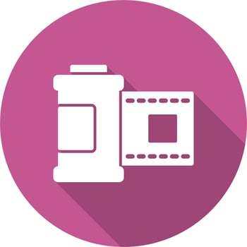 Film Roll Vector Icon