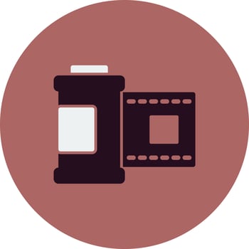 Film Roll Vector Icon