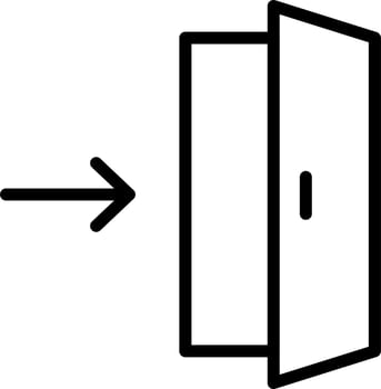 Exit Direction Vector Icon