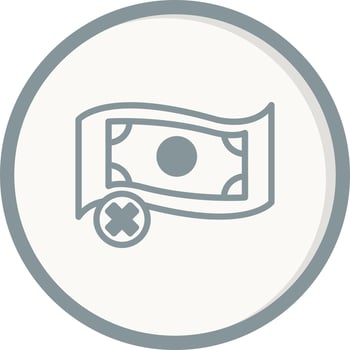 No Money Vector Icon
