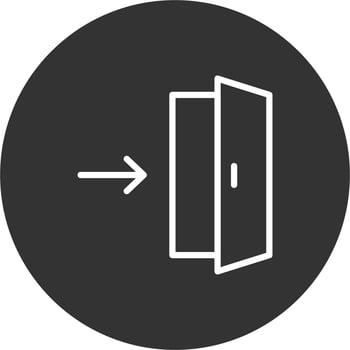 Exit Direction Vector Icon