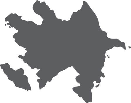 doodle freehand drawing of azerbaijan map. png