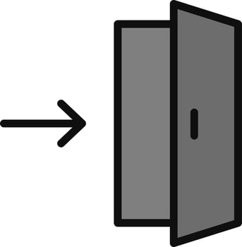 Exit Direction Vector Icon
