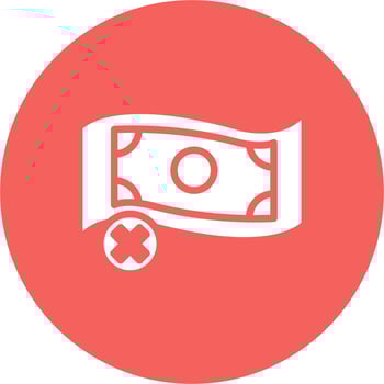 No Money Vector Icon