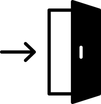 Exit Direction Vector Icon