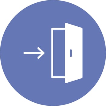 Exit Direction Vector Icon
