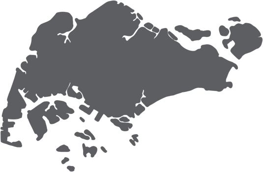 doodle freehand drawing of singapore map. png