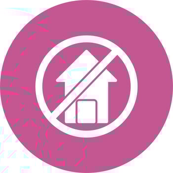 No Home Vector Icon