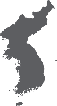 doodle freehand drawing of korea map. png