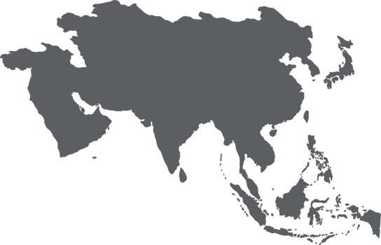 doodle freehand drawing of asia countries map. png