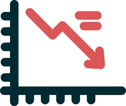 Falling markets Vector Icon