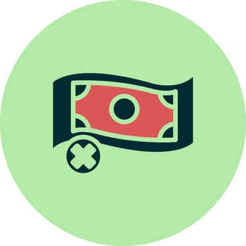 No Money Vector Icon